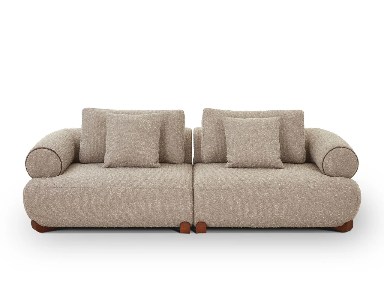 Liang & Eimil Cotto Modular Sofa – Middle One Seater Module – Amalfy Taupe Chenille - Image 11