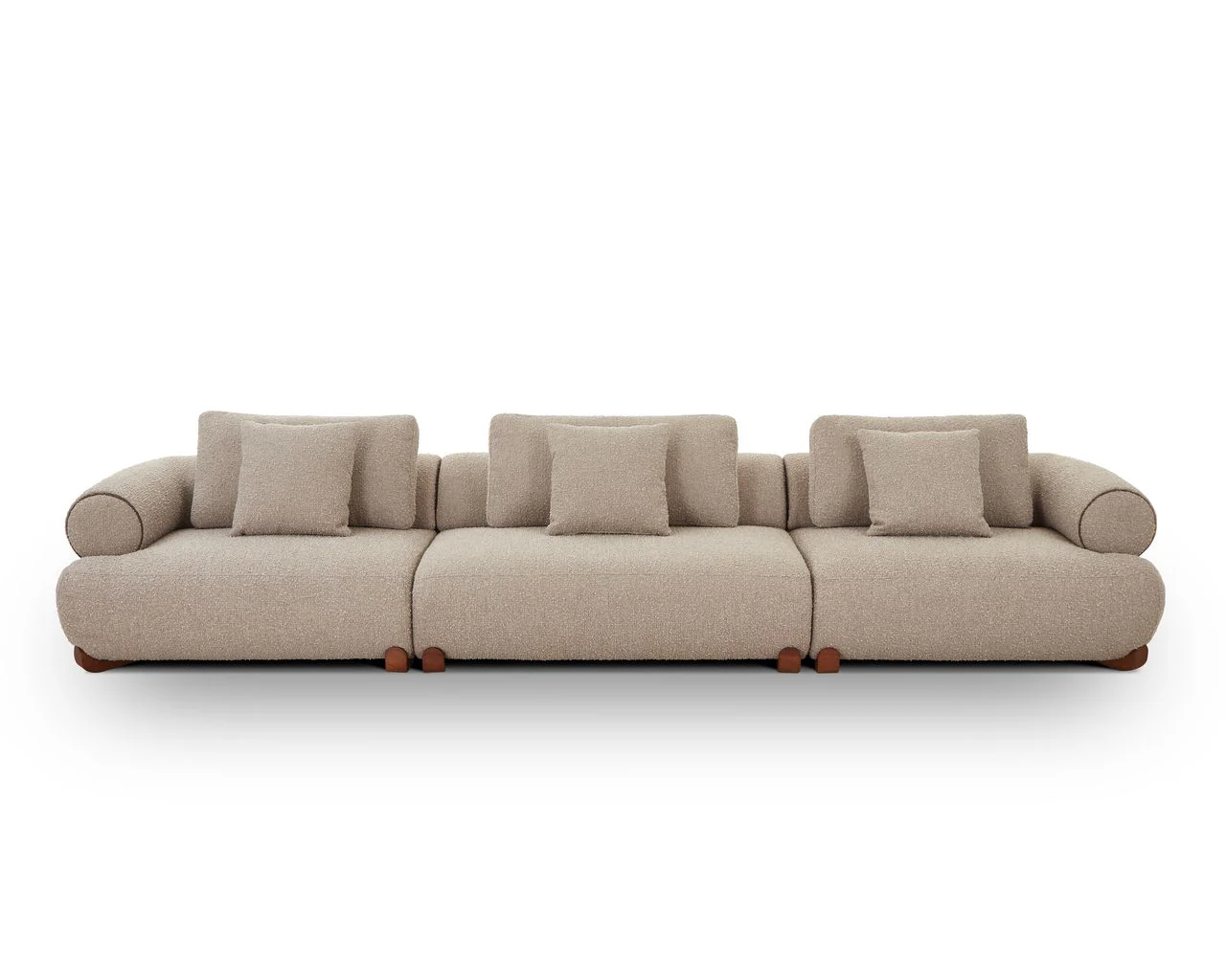 Liang & Eimil Cotto Modular Sofa – Middle One Seater Module – Amalfy Taupe Chenille - Image 12