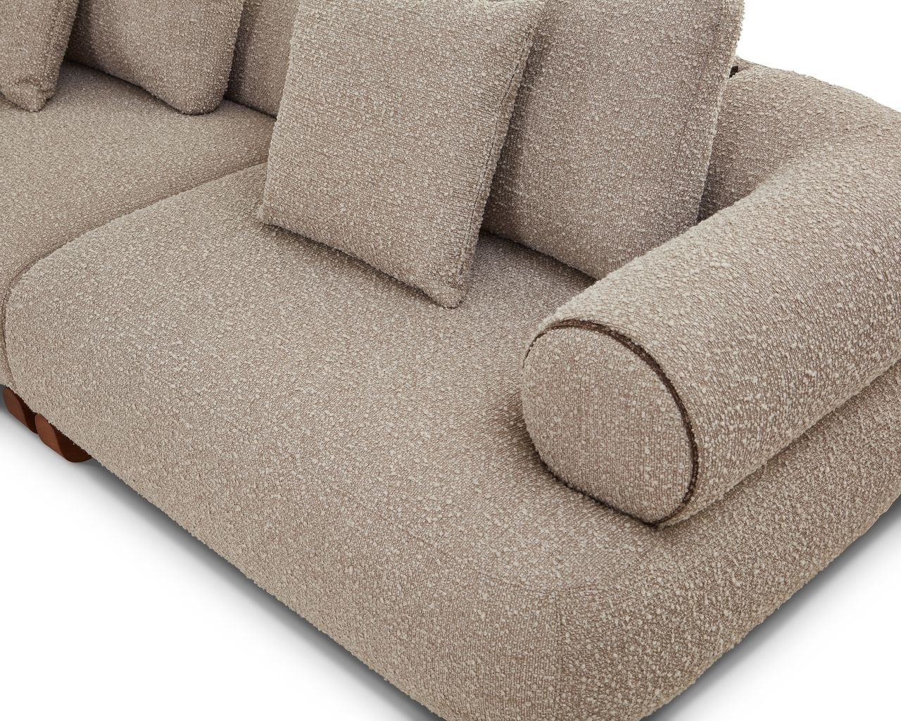 Liang & Eimil Cotto Modular Sofa – Middle One Seater Module – Amalfy Taupe Chenille - Image 8