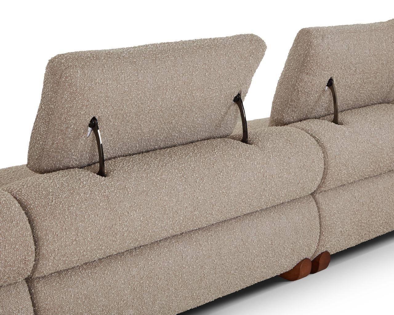 Liang & Eimil Cotto Modular Sofa – Middle One Seater Module – Amalfy Taupe Chenille - Image 9
