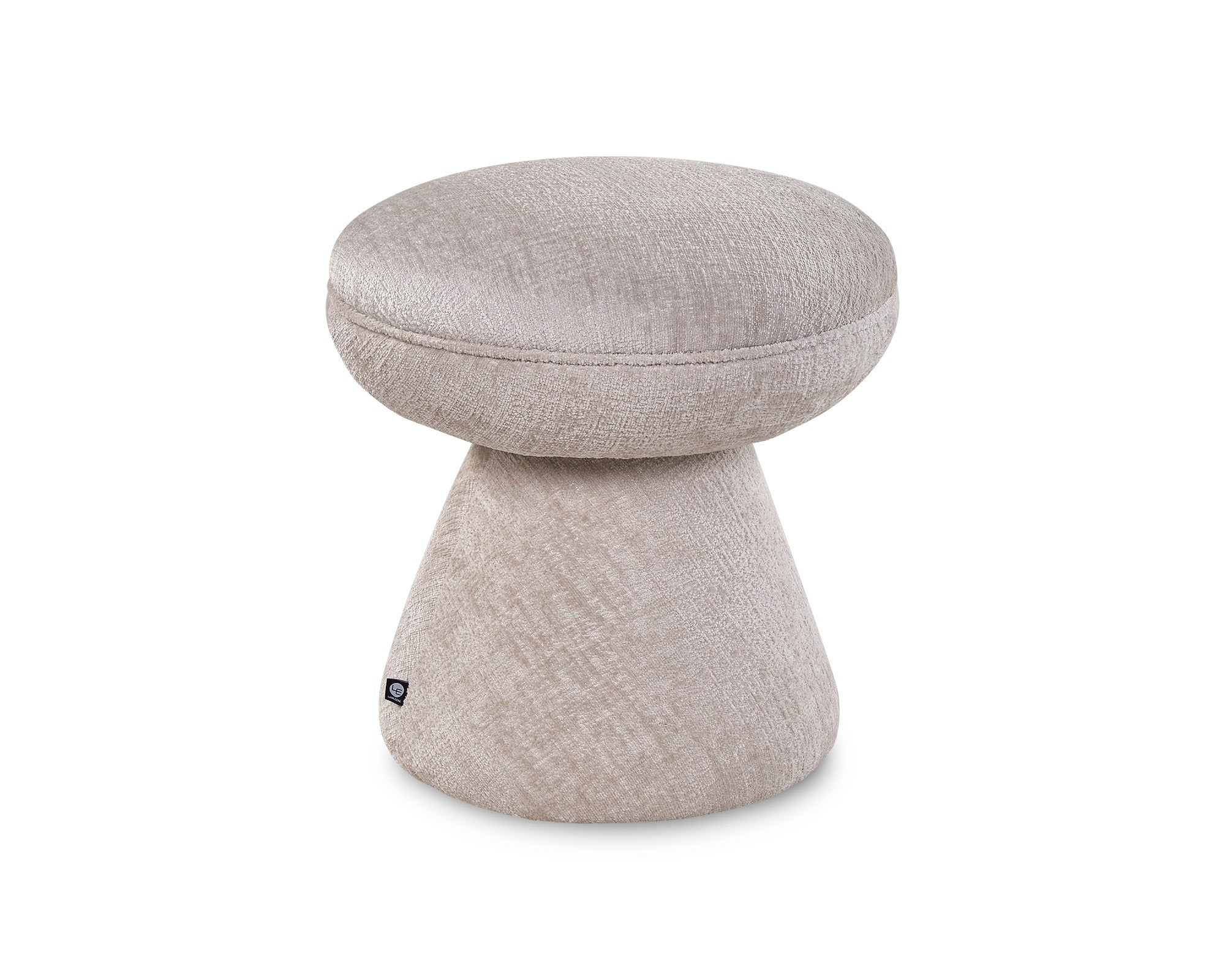 Liang & Eimil Cusco Footstool – Bennet Taupe Chenille - Image 2