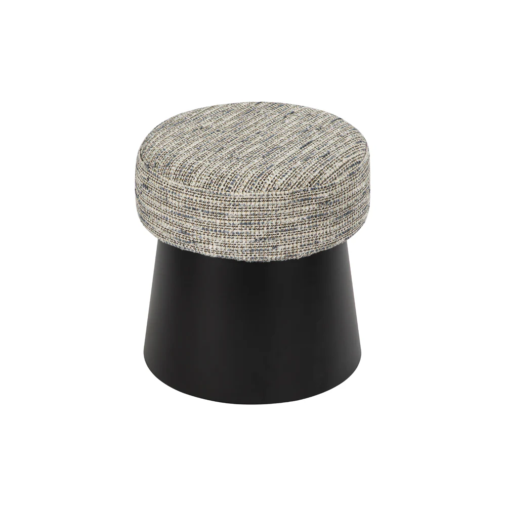 Liang & Eimil Cyrus Stool in Sherpa Grey and Matt Black - Image 2