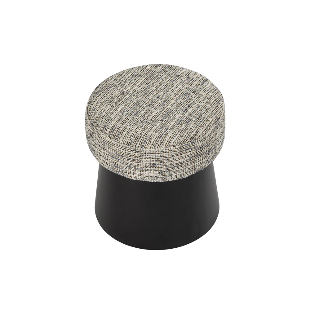 Liang & Eimil Cyrus Stool in Sherpa Grey and Matt Black - Image 3