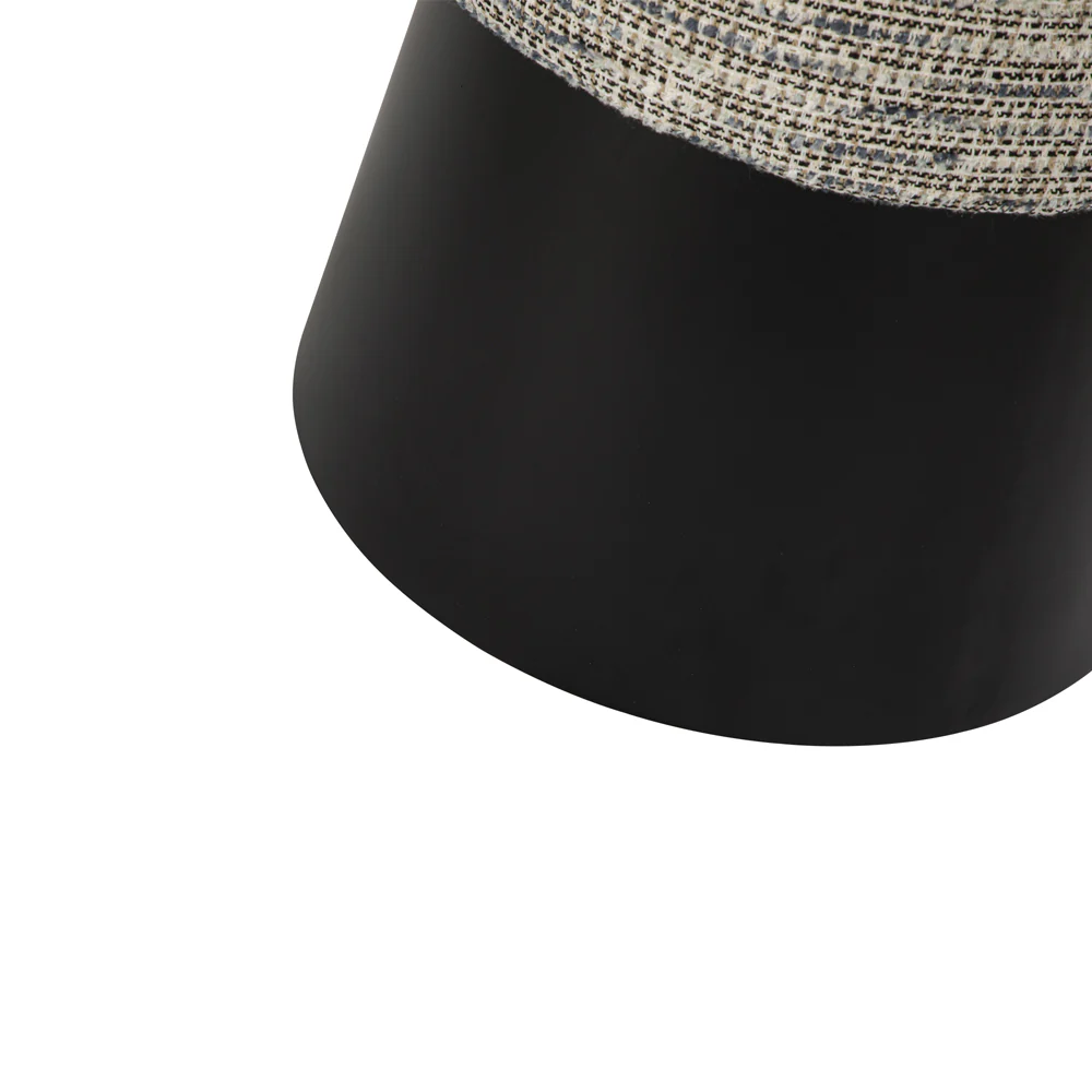 Liang & Eimil Cyrus Stool in Sherpa Grey and Matt Black - Image 6