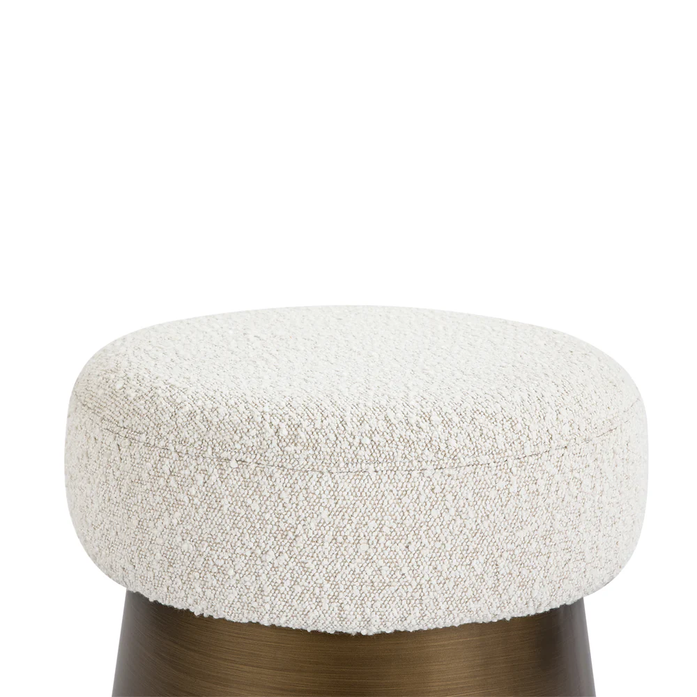 Liang & Eimil Cyrus Stool in Boucle Sand and Bronze – Excess Stock - Image 3