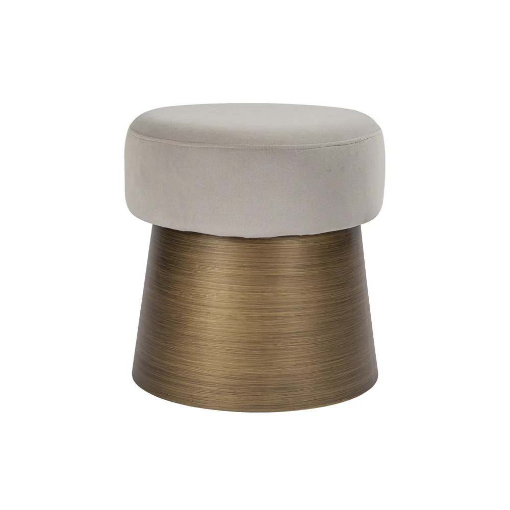 Liang & Eimil Cyrus Stool – Megan Light Grey – Excess Stock