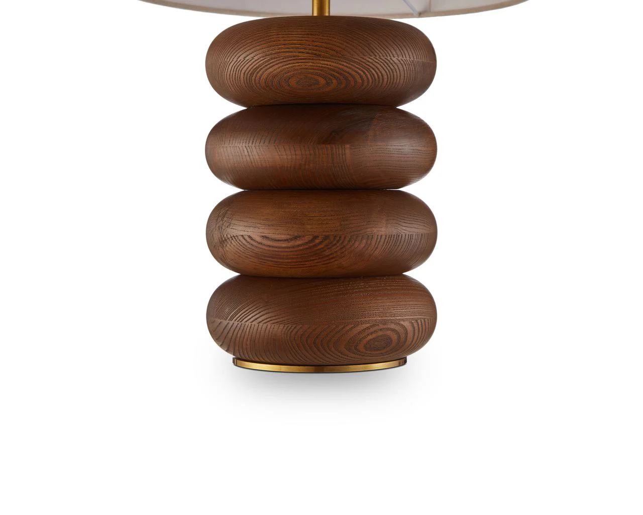 Liang & Eimil Dalt Table Lamp - Mid Brown Oak and Beige Linen Shade - Image 5