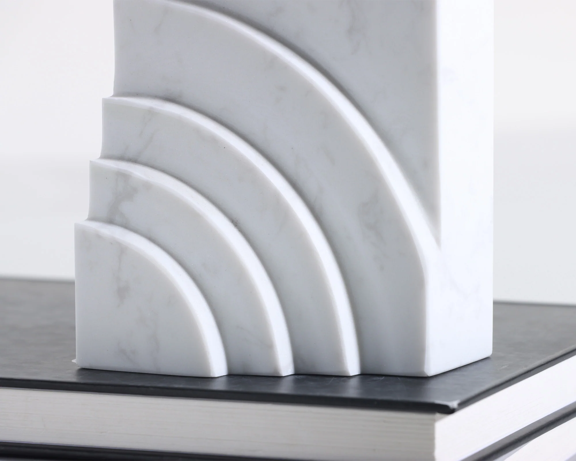 Liang & Eimil Eccleston White Marble Bookends - Image 3