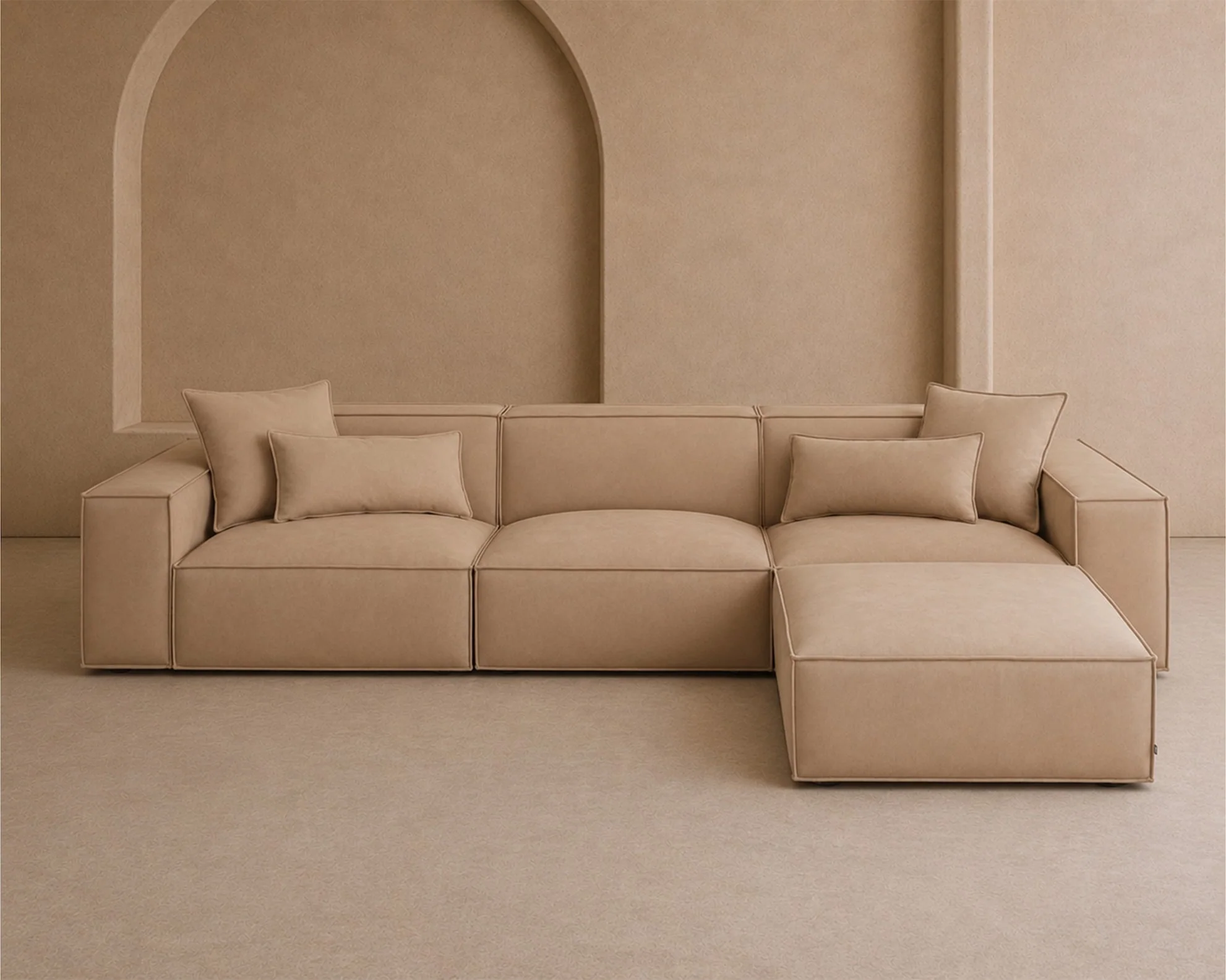 Liang & Eimil Efren Modular Sofa – Middle Module – Hopper Desert (CRIB5)