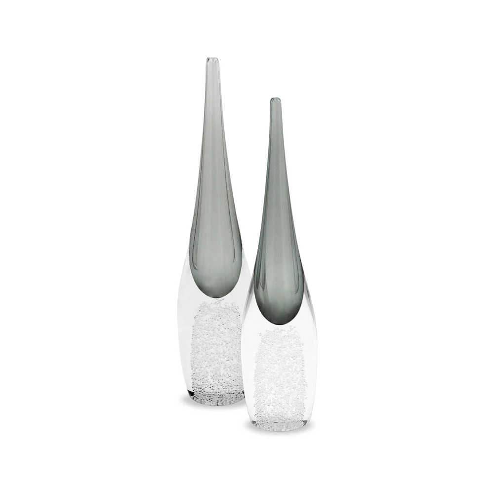 Liang & Eimil Ellis Crystal Vase in Grey - Large - Image 2