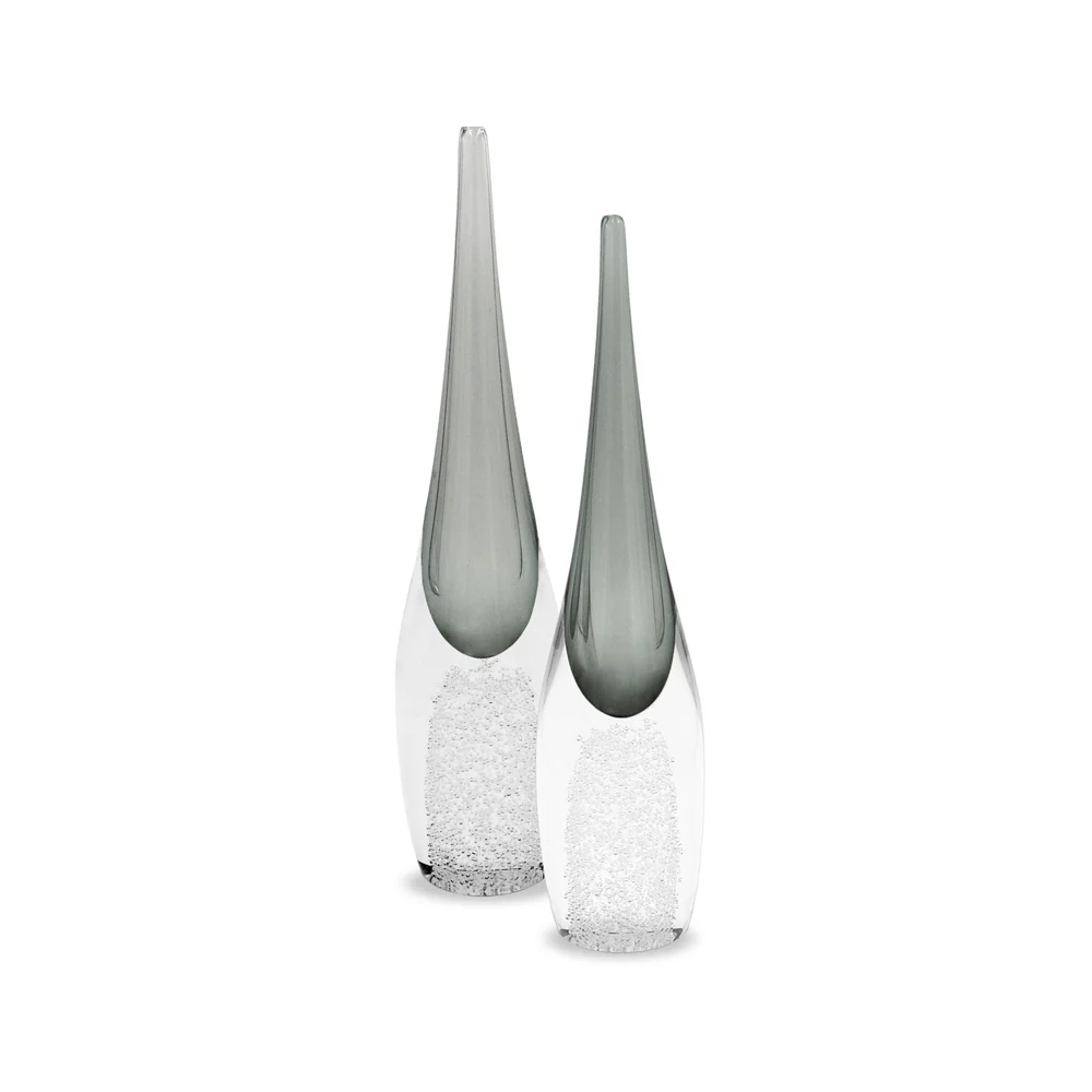 Liang & Eimil Ellis Crystal Vase in Grey - Small - Image 2