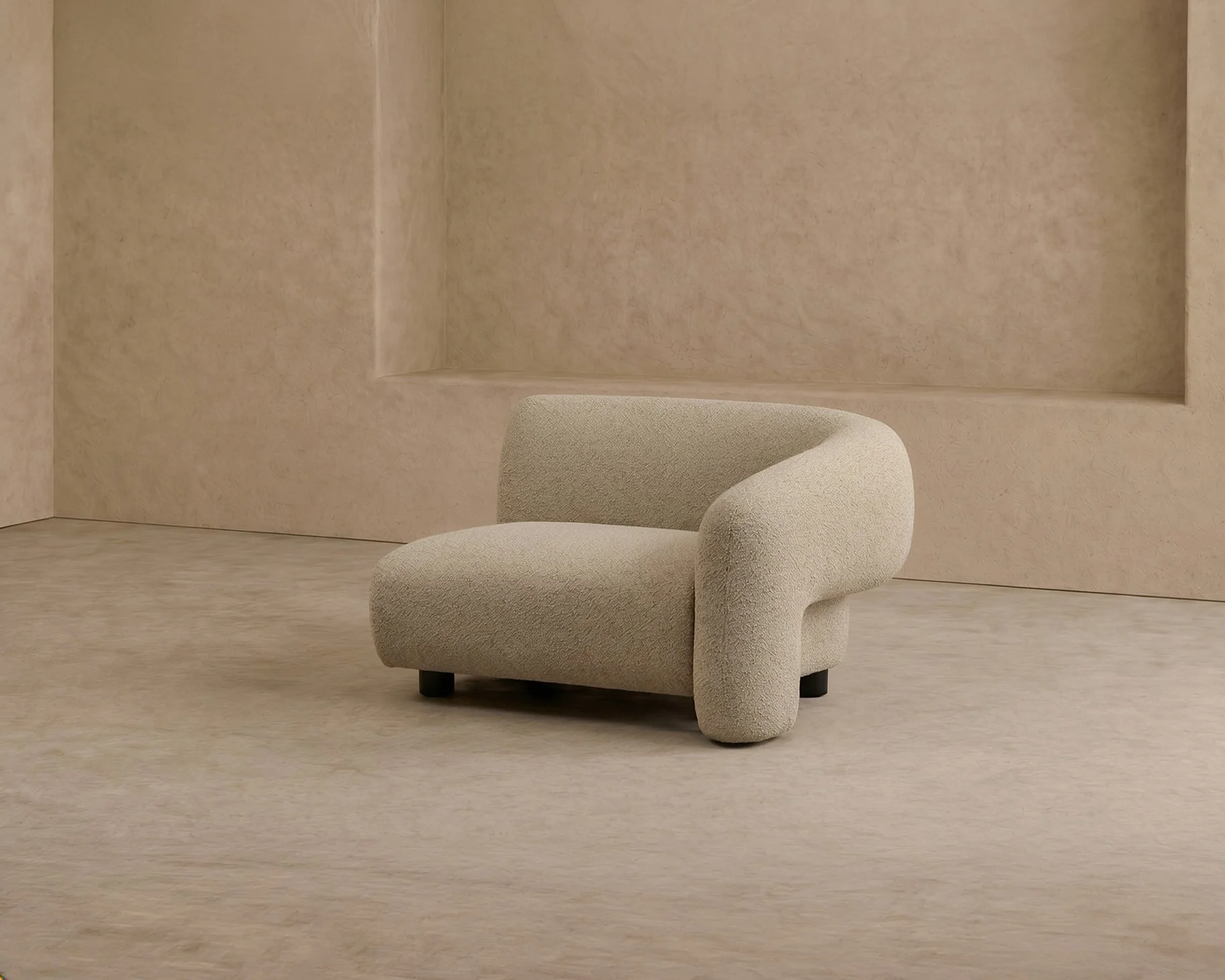 Liang & Eimil Erin Modular Sofa – Left Module - Capela Sand & Black (CRIB5) - Image 3
