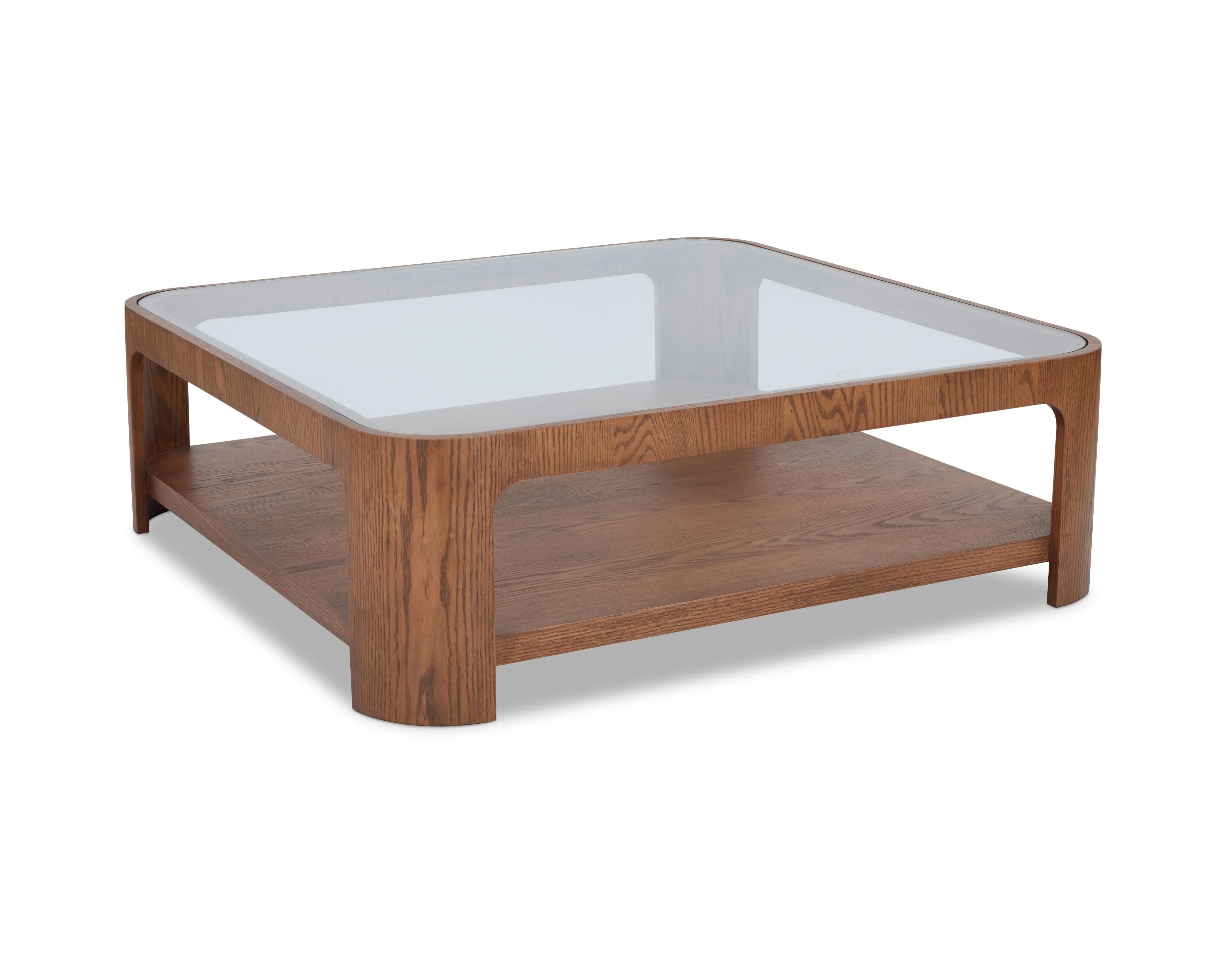 Liang & Eimil Espiga Coffee Table – Brushed Brown & Clear Glass - Image 2