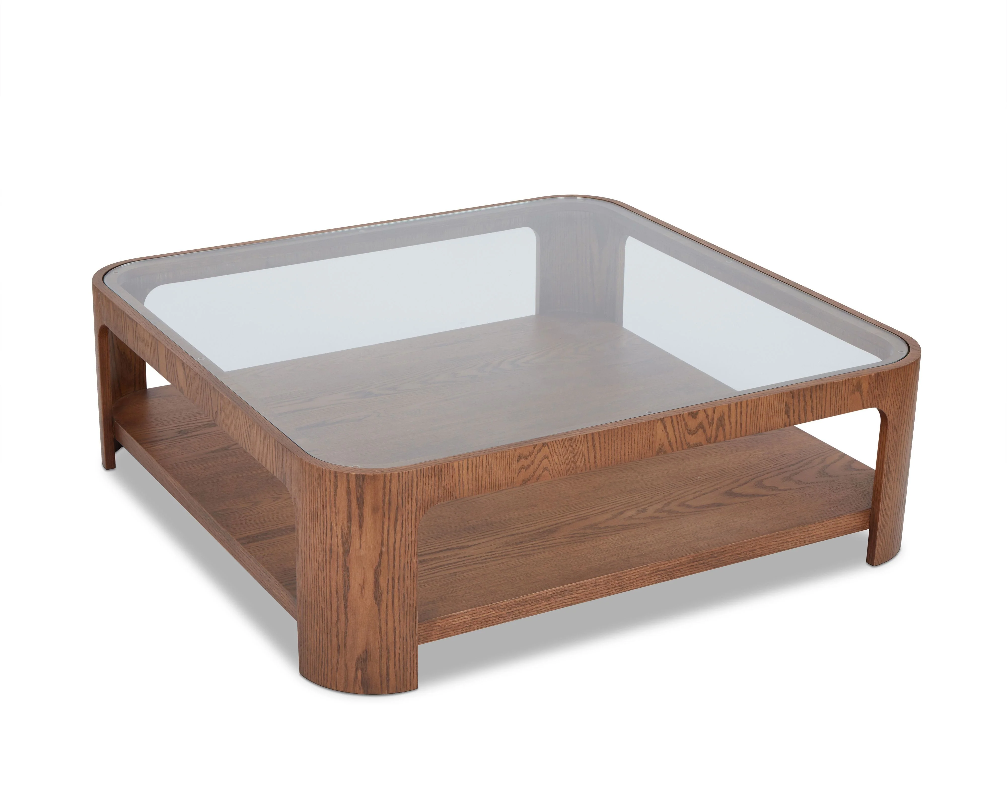 Liang & Eimil Espiga Coffee Table – Brushed Brown & Clear Glass - Image 3
