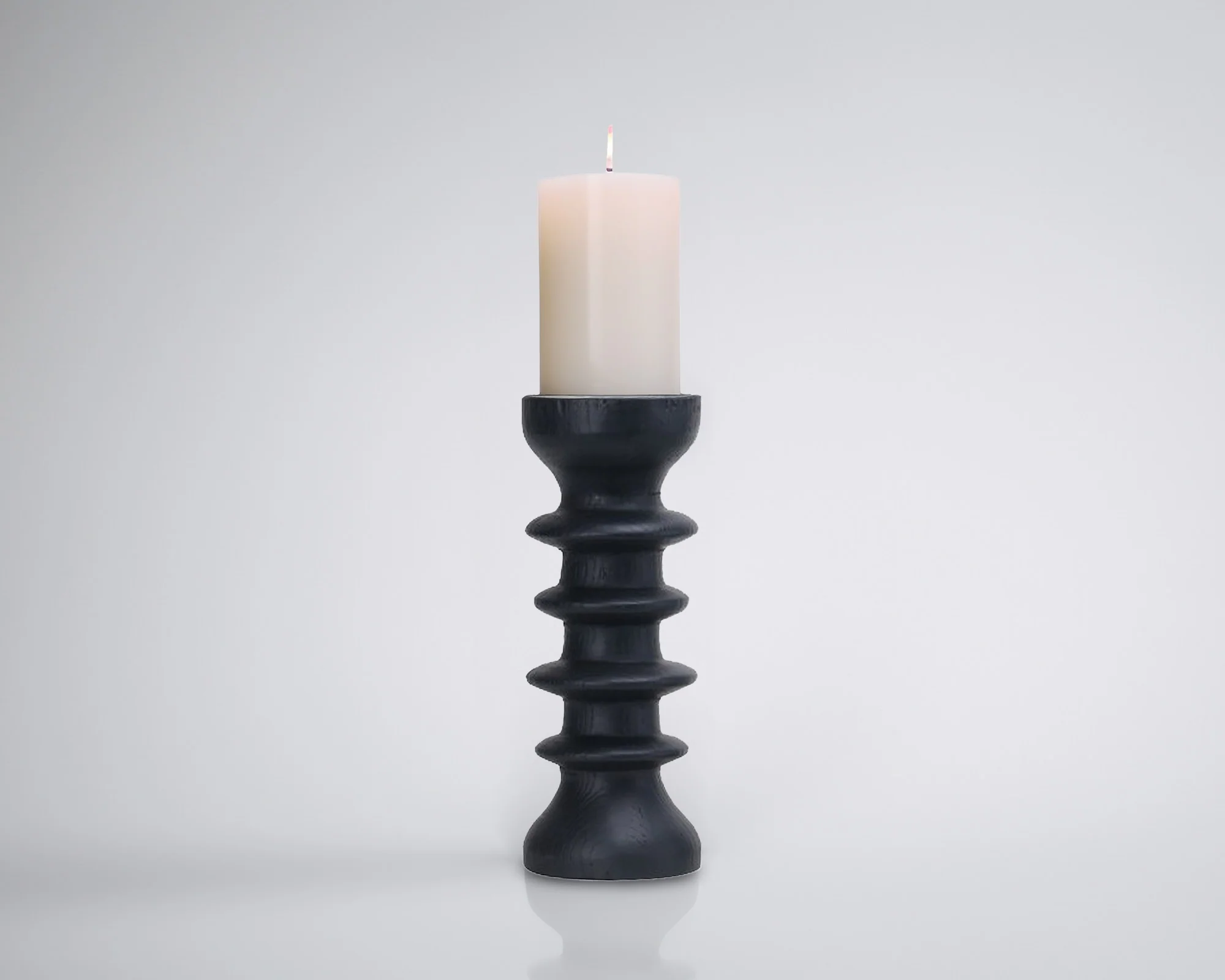 Liang & Eimil Genaro Candle Holder – Black - Image 3