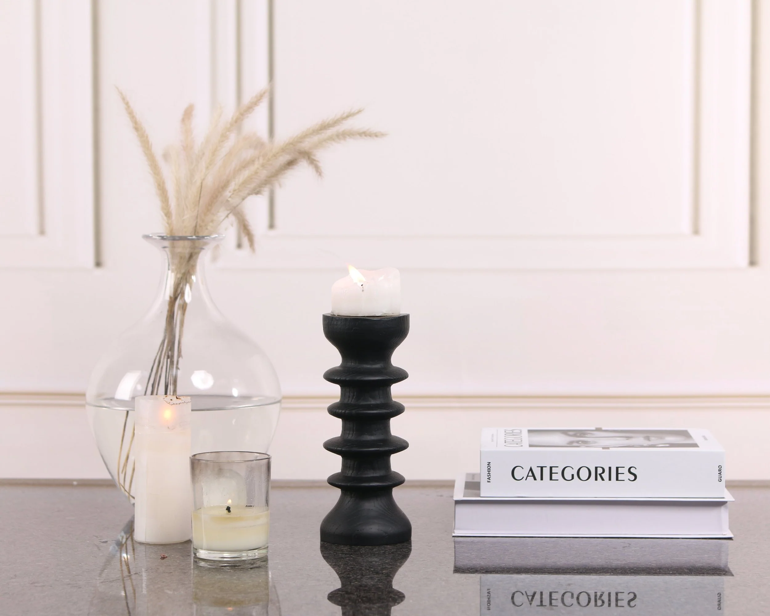 Liang & Eimil Genaro Candle Holder – Black - Image 4