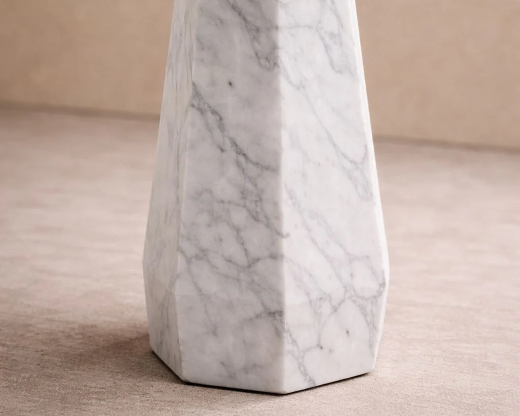 Liang & Eimil Hexagon Side Table - White Lady Marble - Image 7