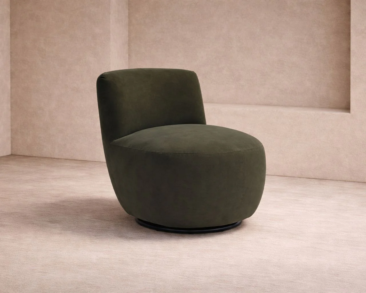 Liang & Eimil Hopper Swivel Occasional Chair – Hopper Moss (CRIB 5) - Image 6