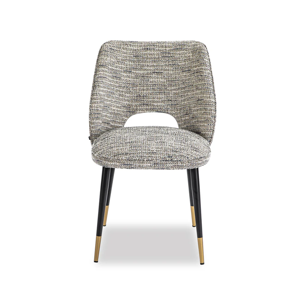 Liang & Eimil Jagger Dining Chair with Sherpa Grey Fabric (Set of 2)