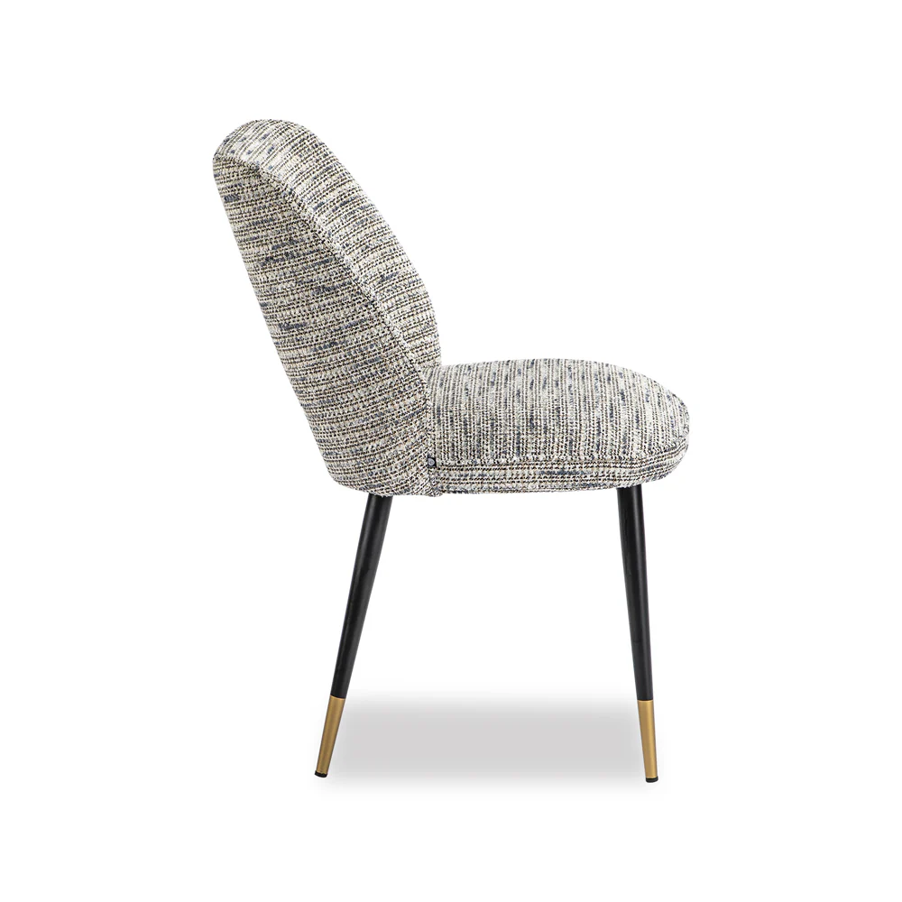 Liang & Eimil Jagger Dining Chair with Sherpa Grey Fabric (Set of 2) - Image 2