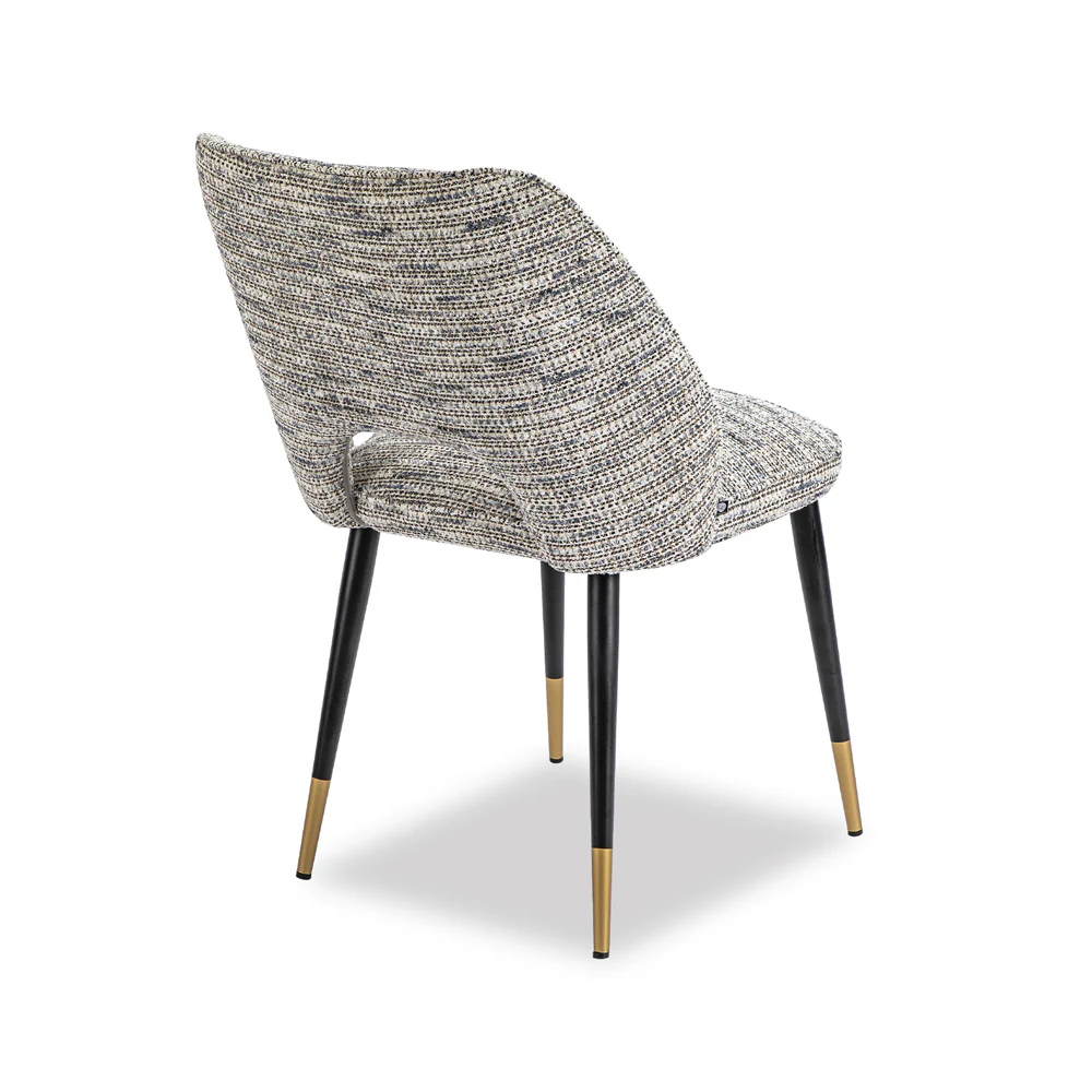 Liang & Eimil Jagger Dining Chair with Sherpa Grey Fabric (Set of 2) - Image 3