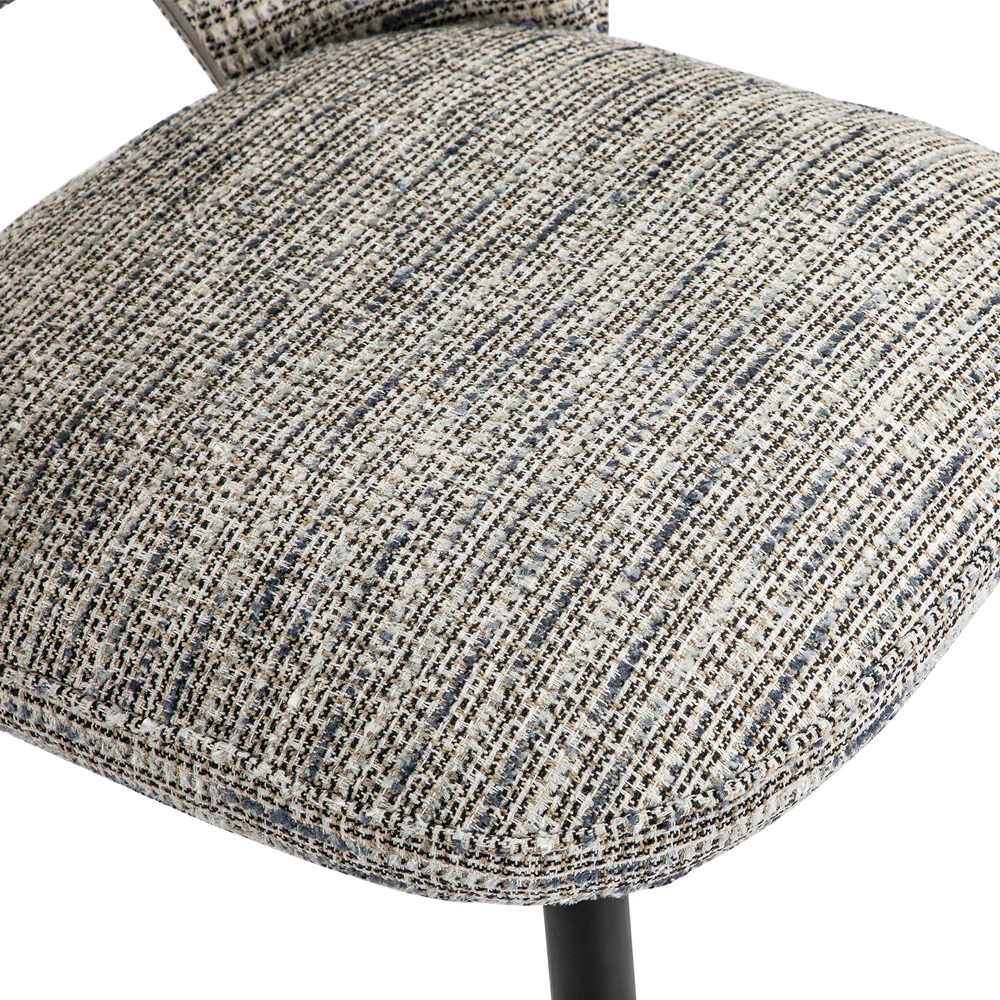 Liang & Eimil Jagger Dining Chair with Sherpa Grey Fabric (Set of 2) - Image 5