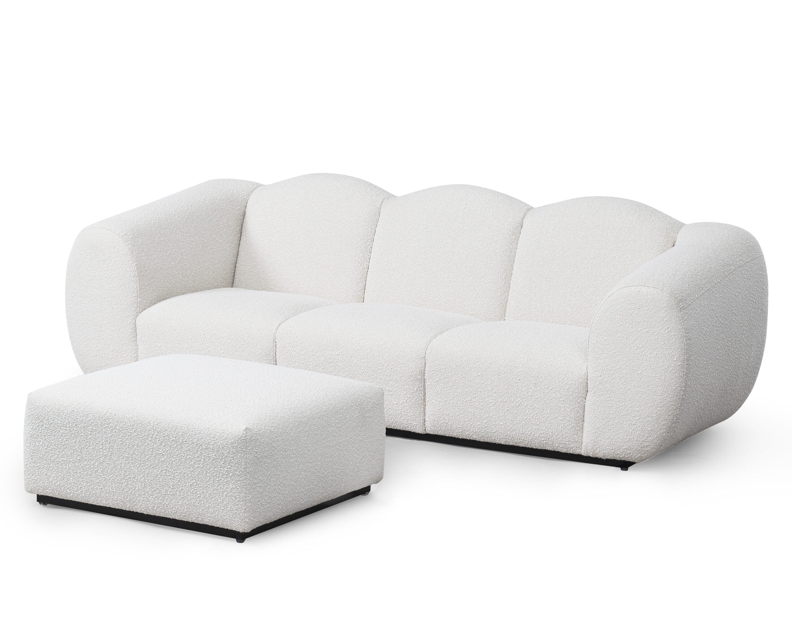 Liang & Eimil Kendal Ottoman - Boucle Sand - Image 6