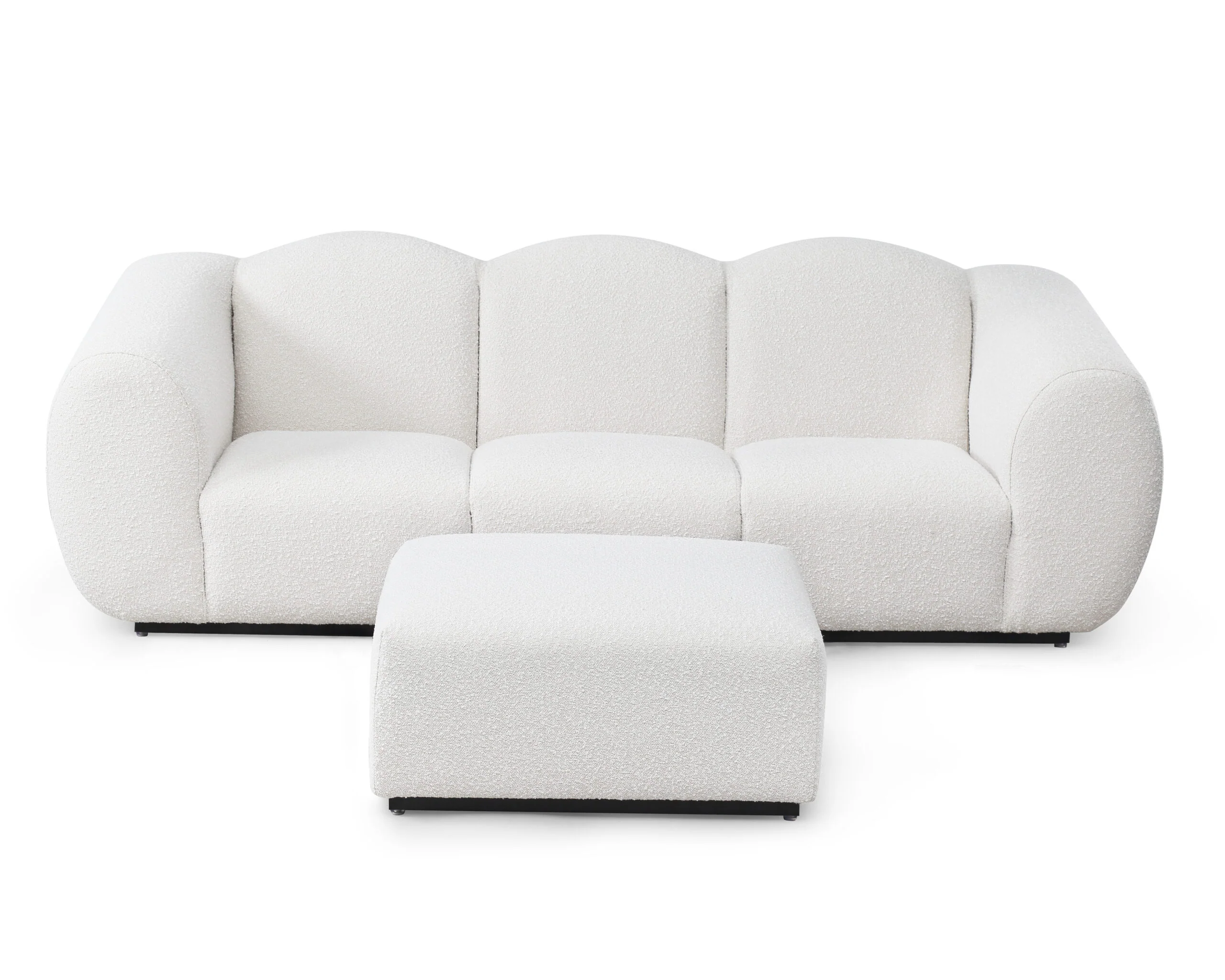 Liang & Eimil Kendal Ottoman - Boucle Sand - Image 7