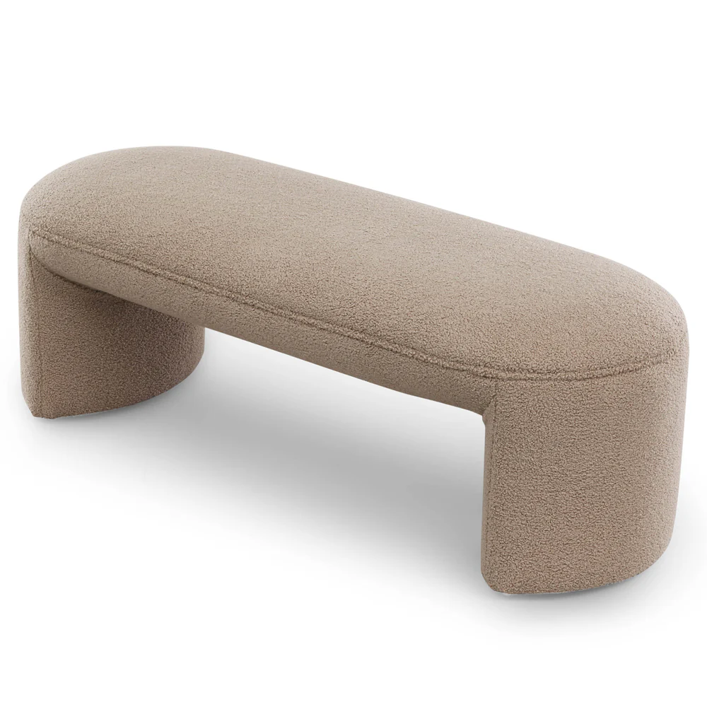 Liang & Eimil Kramer Bench in Alpaca Taupe - Excess Stock - Image 3