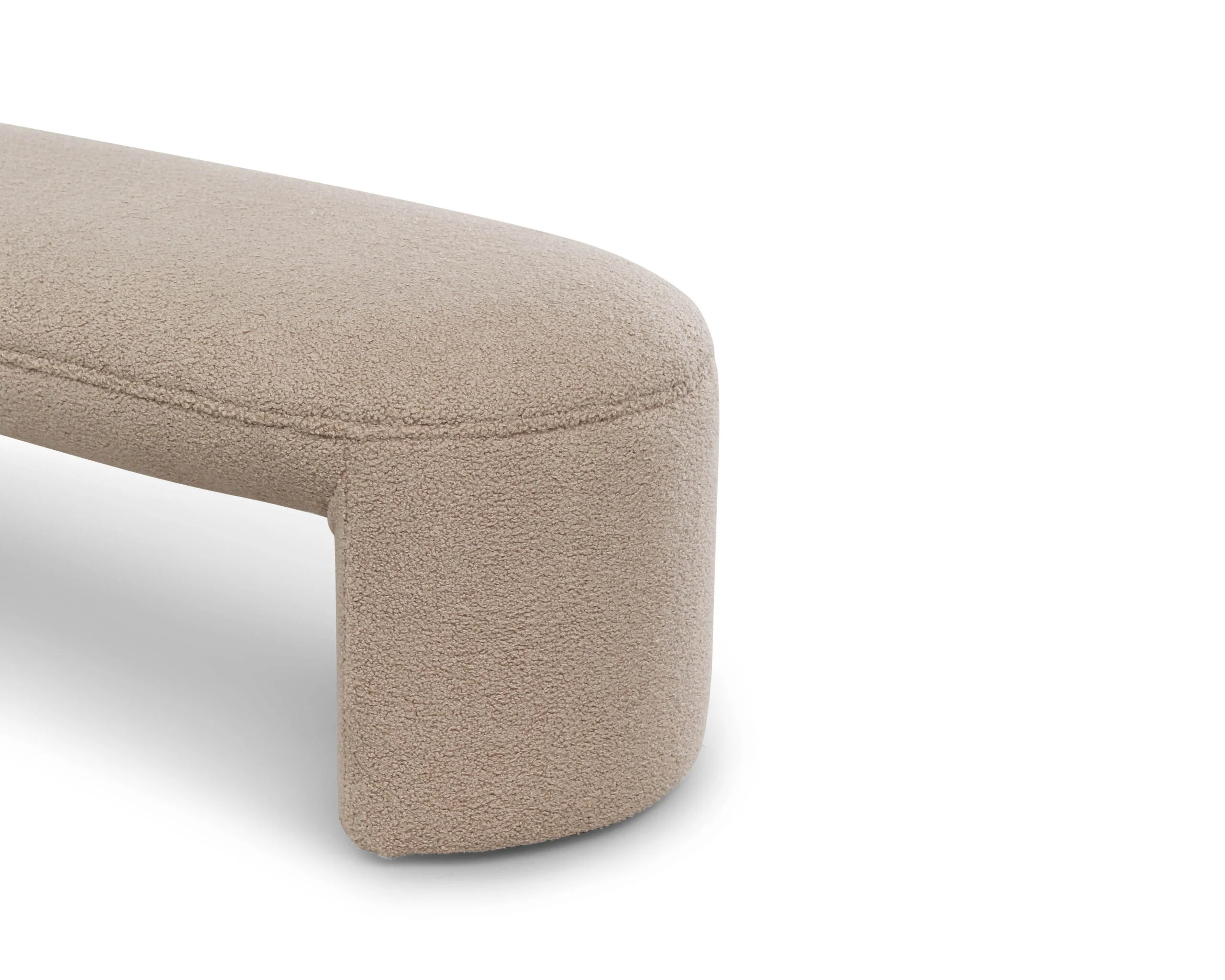 Liang & Eimil Kramer Bench in Alpaca Taupe - Excess Stock - Image 4
