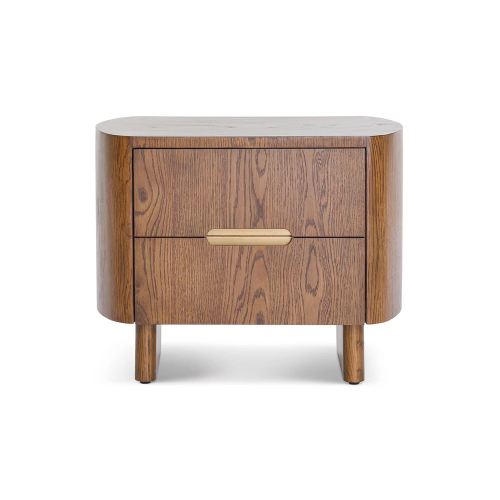 Liang & Eimil Lettos Bedside Table – Brushed Brown Oak