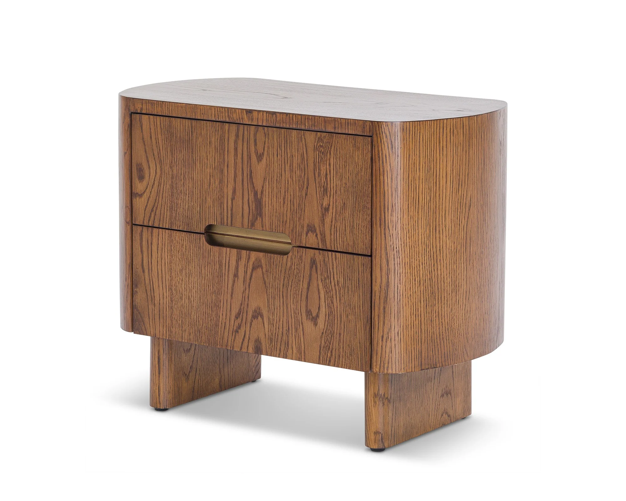 Liang & Eimil Lettos Bedside Table – Brushed Brown Oak - Image 2