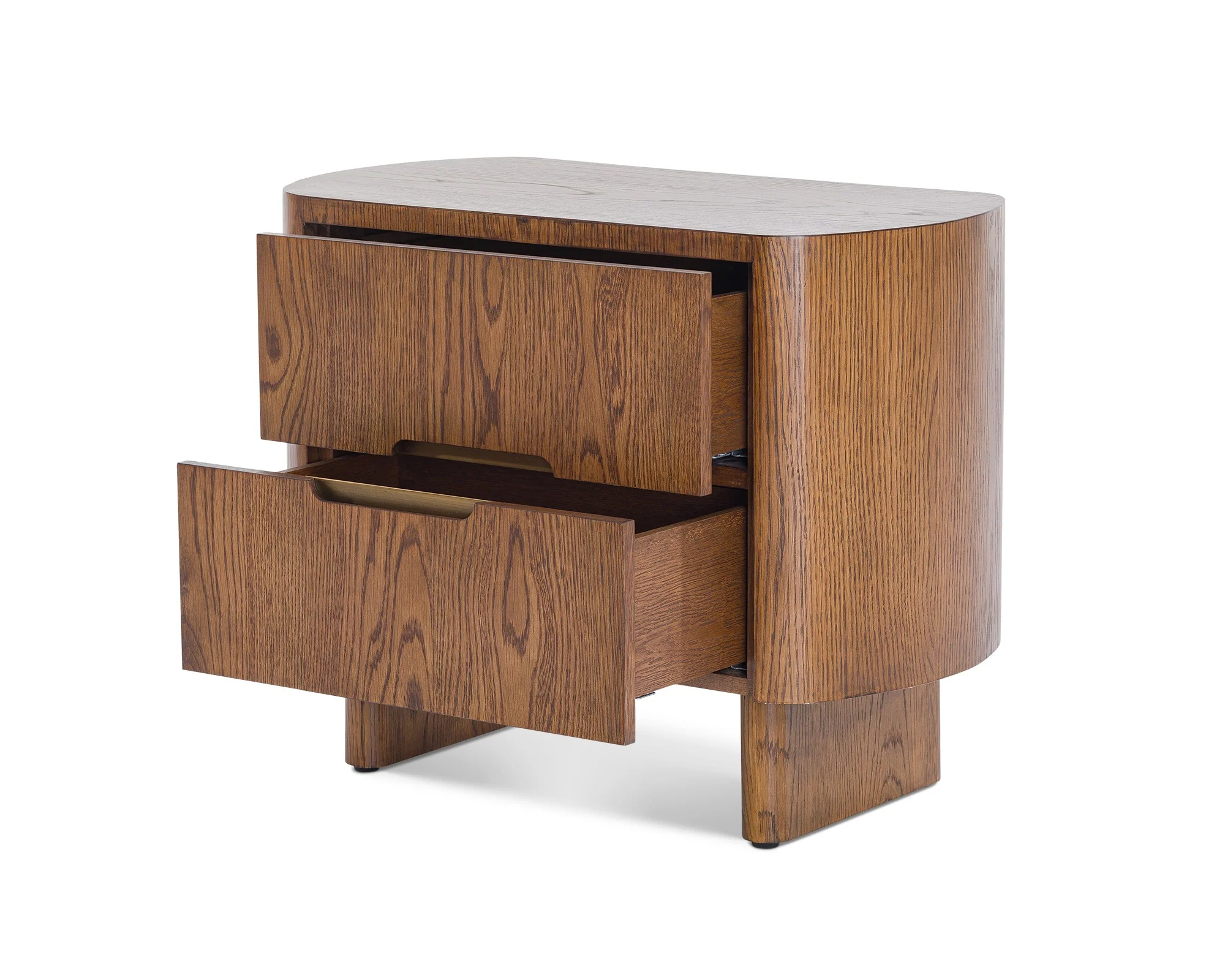 Liang & Eimil Lettos Bedside Table – Brushed Brown Oak - Image 3