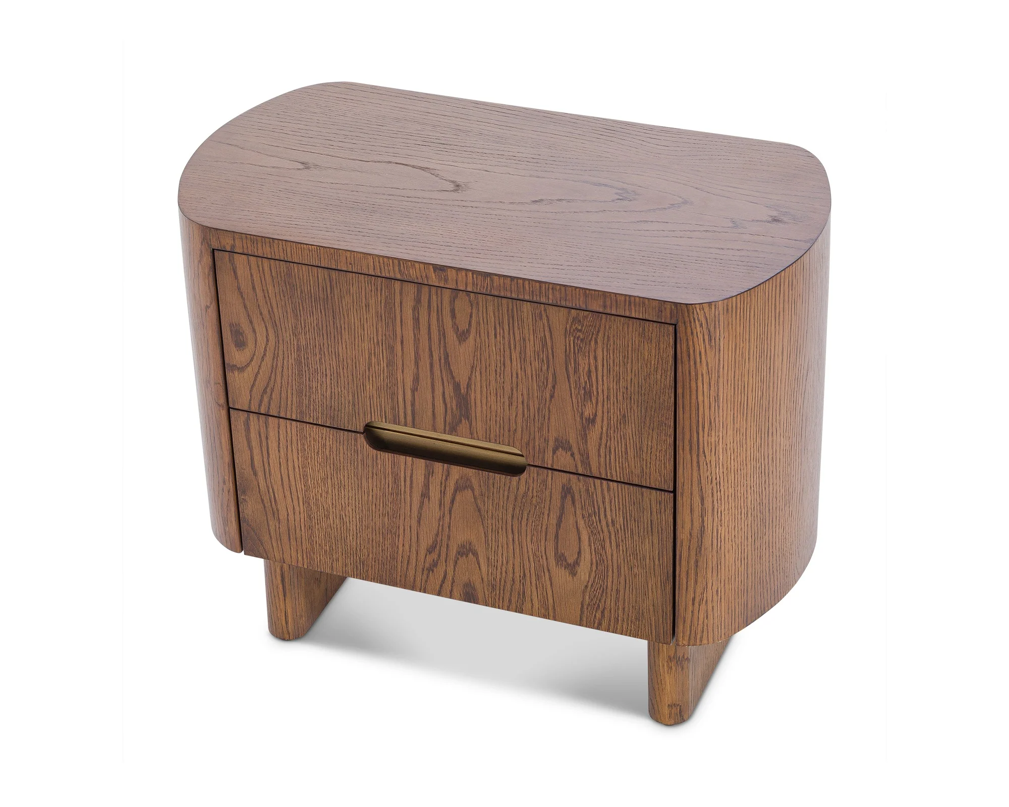 Liang & Eimil Lettos Bedside Table – Brushed Brown Oak - Image 5