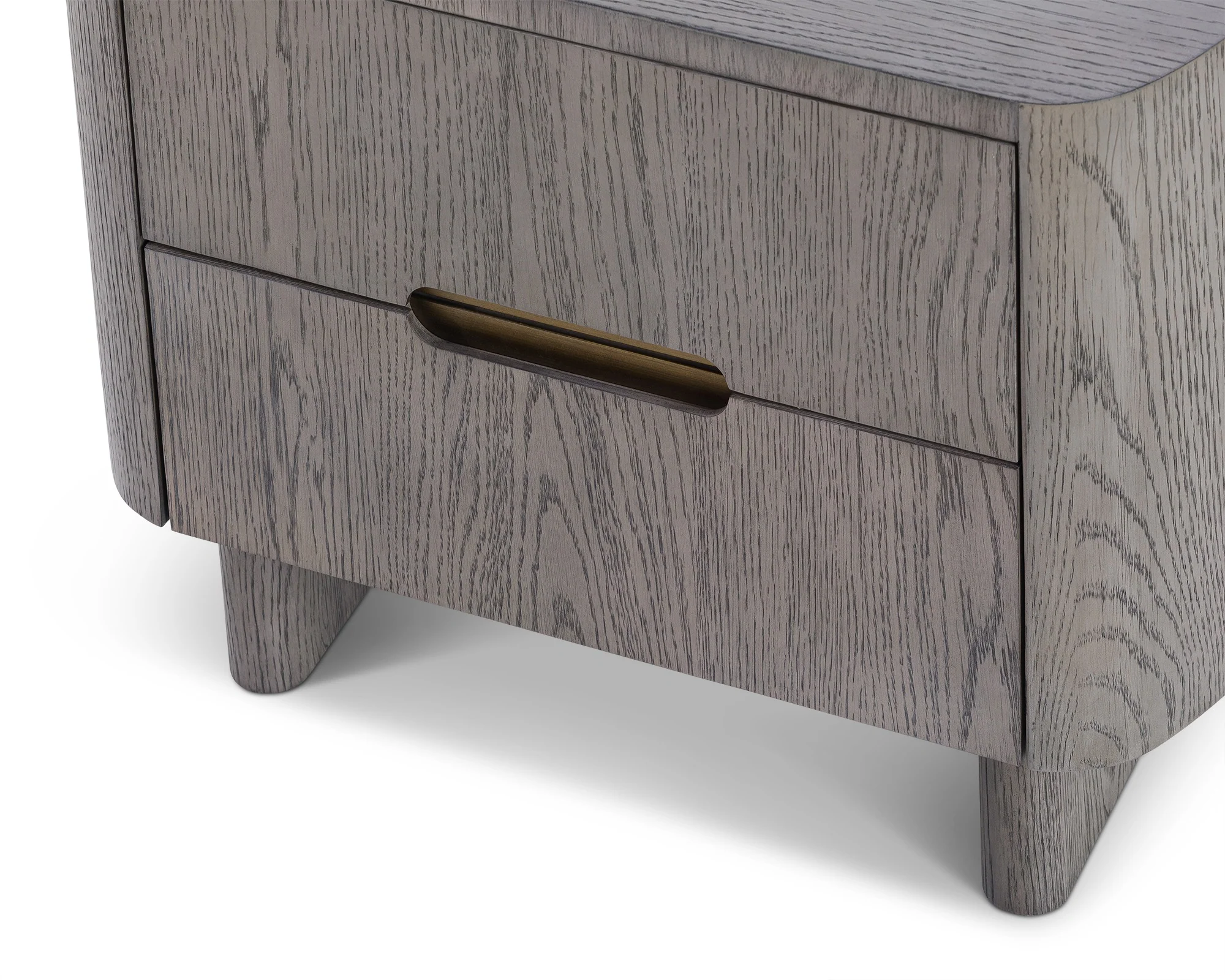 Liang & Eimil Lettos Bedside Table – Silver-Black Oak - Image 6