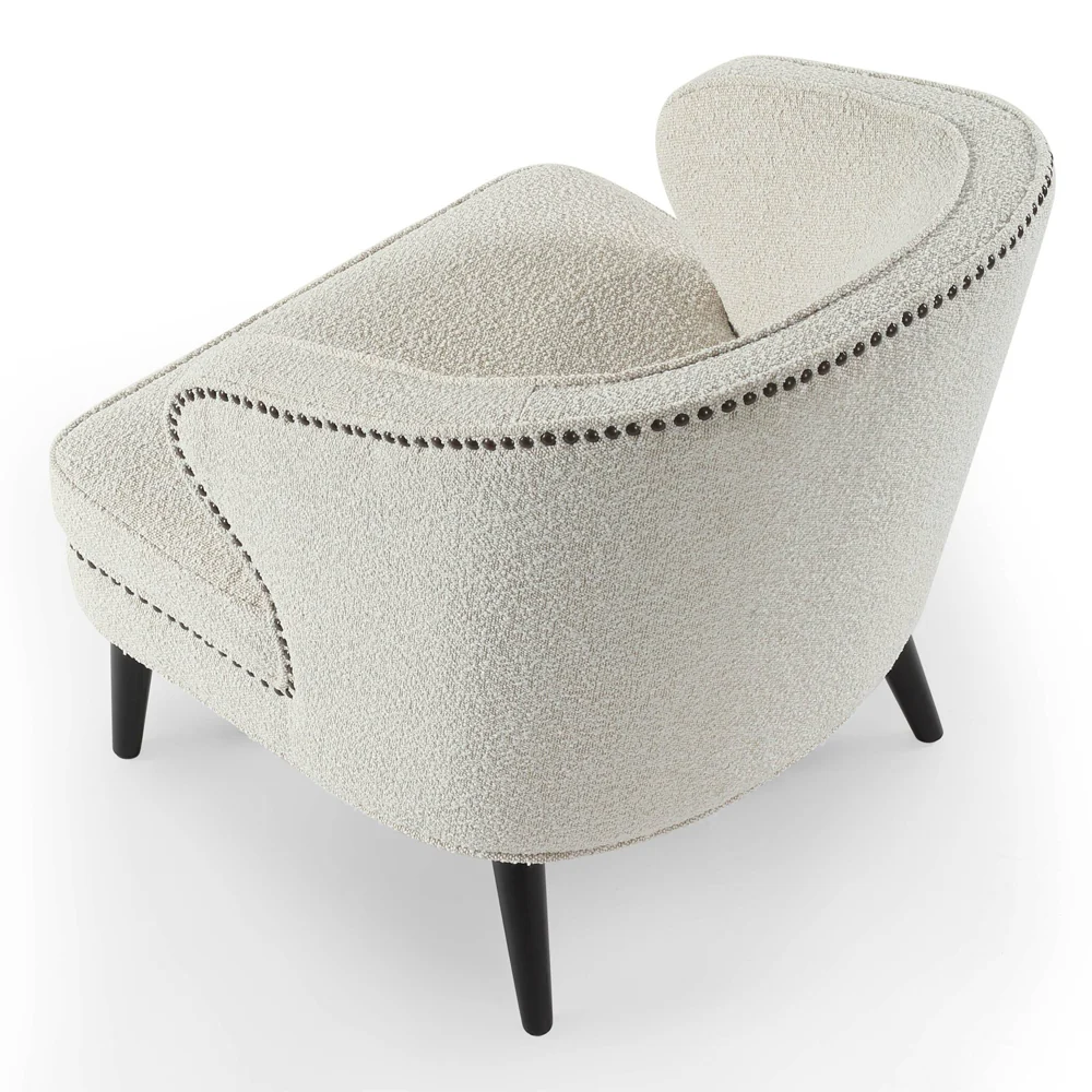 Liang & Eimil Lindsay Occasional Chair in Boucle Sand - Image 3