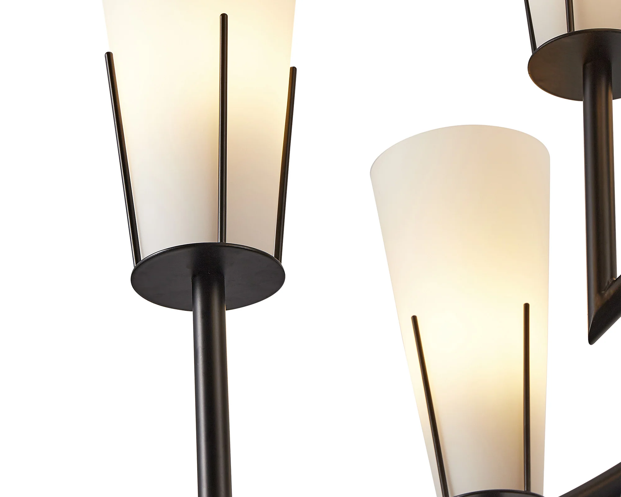 Liang & Eimil Magestic Chandelier in Black Metal and White Glass - Image 5