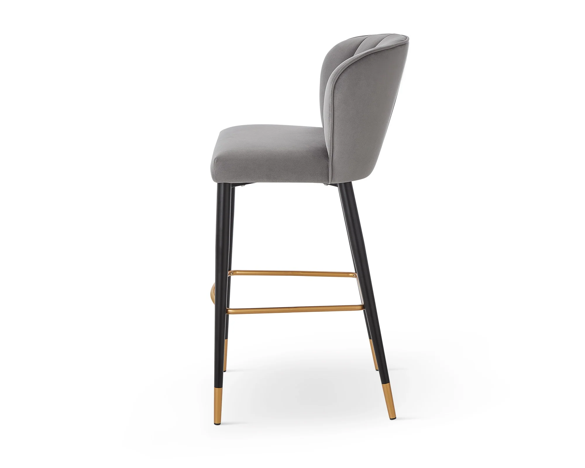 Liang & Eimil Maya Bar Stool (CRIB 5) – Megan Grey & Brushed Brass - Image 4