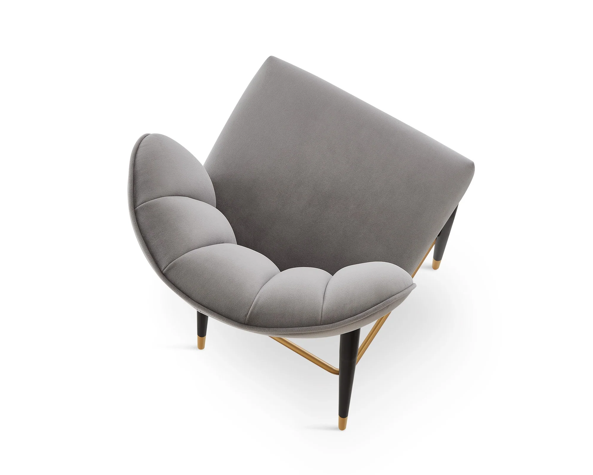 Liang & Eimil Maya Bar Stool (CRIB 5) – Megan Grey & Brushed Brass - Image 5