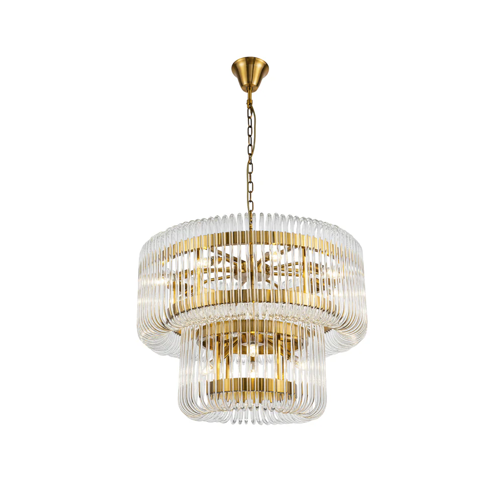 Liang & Eimil Mist Tall Pendant Lamp - Brushed Brass