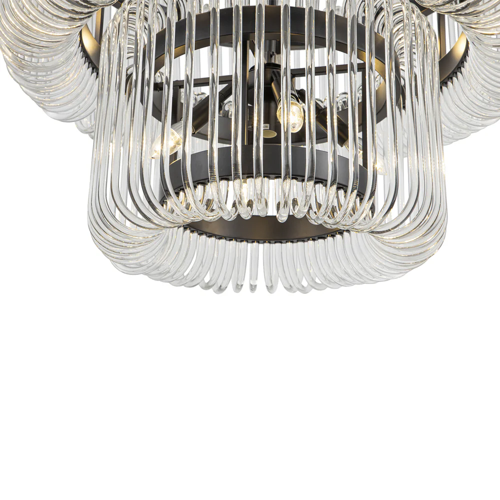 Liang & Eimil Mist Tall Pendant Lamp - Matt Black - Image 3