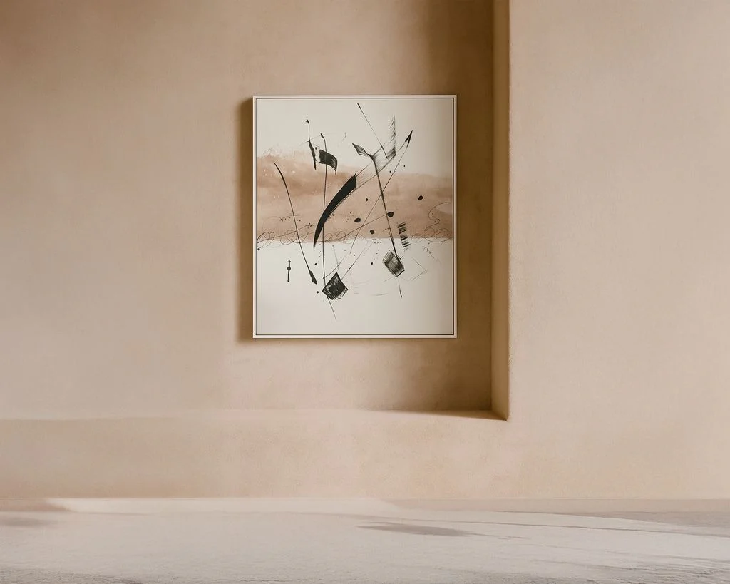 Liang & Eimil Monochord Oil Painting - Image 4