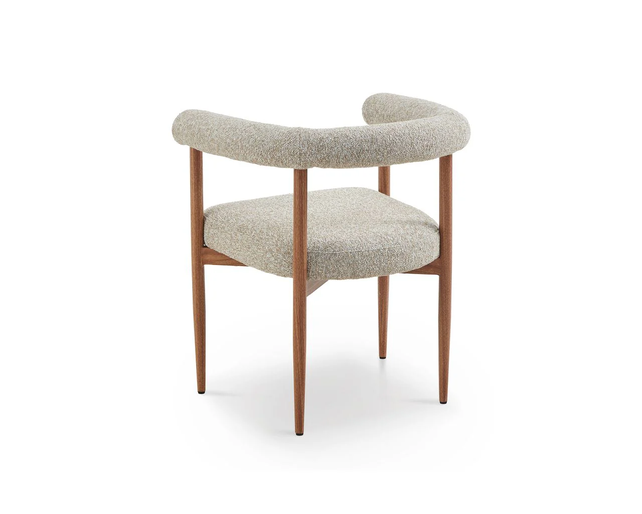 Liang & Eimil Nantes Outdoor Dining Chair – Lima Beige & Walnut (CRIB 5) - Image 4