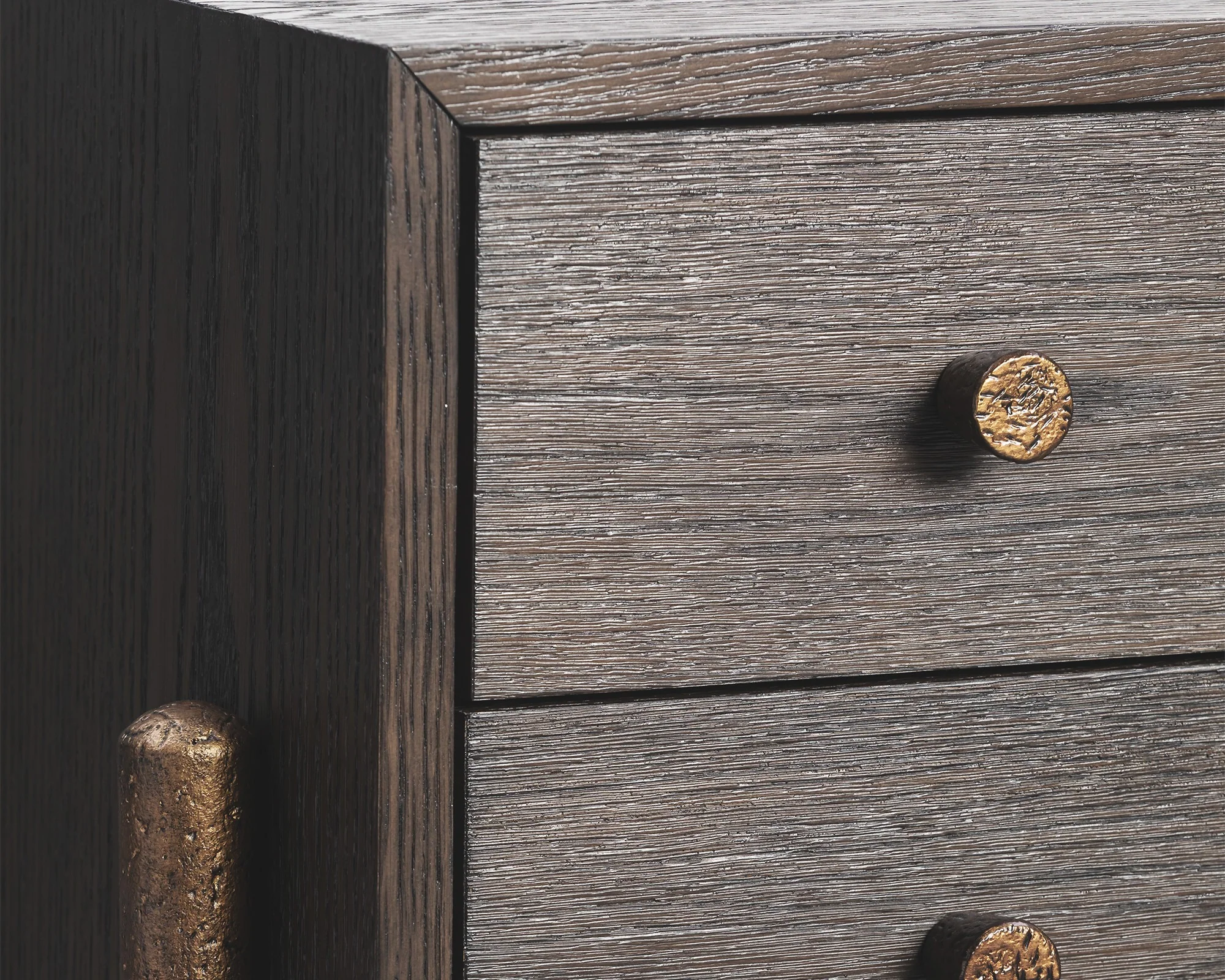 Liang & Eimil Nella Bedside Table – Brushed Brown & Hammered Dark Bronze - Image 4