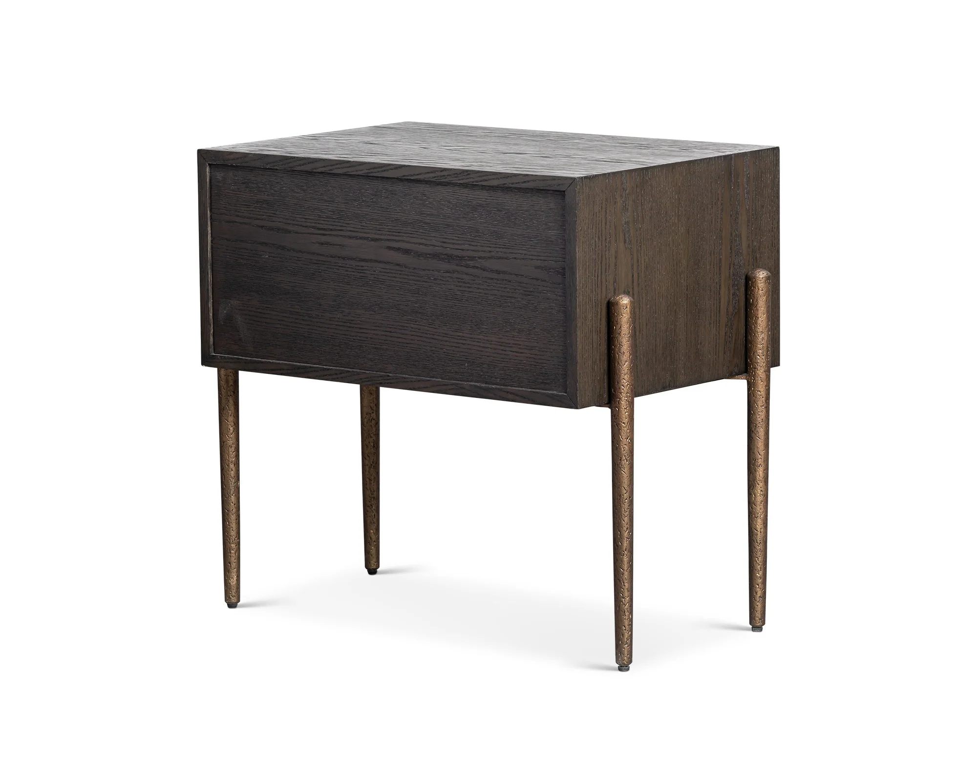 Liang & Eimil Nella Bedside Table – Brushed Brown & Hammered Dark Bronze - Image 7