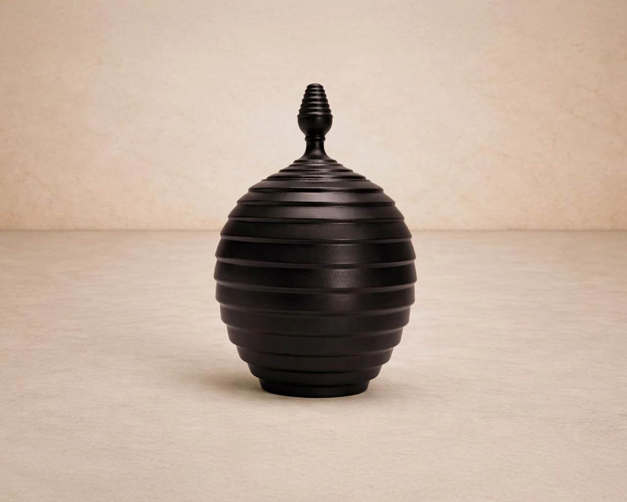Liang & Eimil Nivora Jar – Charcoal Ceramic - Image 2