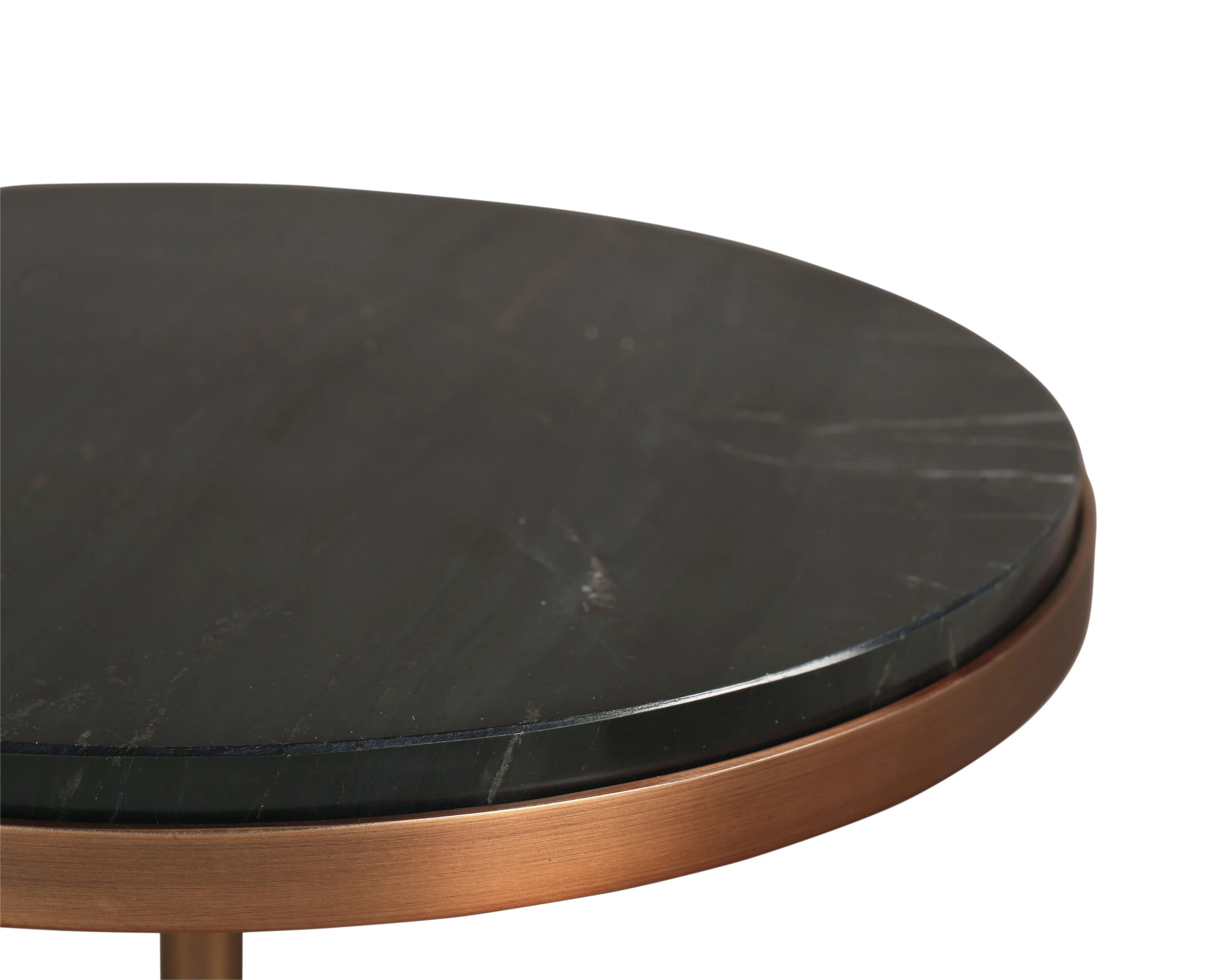 Liang & Eimil Notto Side Table (Set of 2) – Black Marble & Antique Bronze - Image 6
