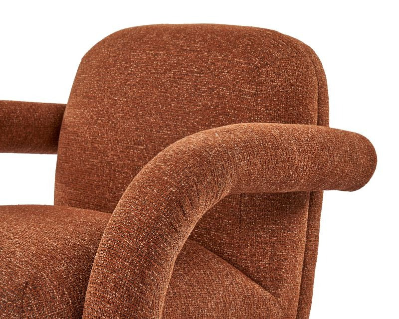 Liang & Eimil Osray Occasional Chair – Bari Chestnut Red - Image 3