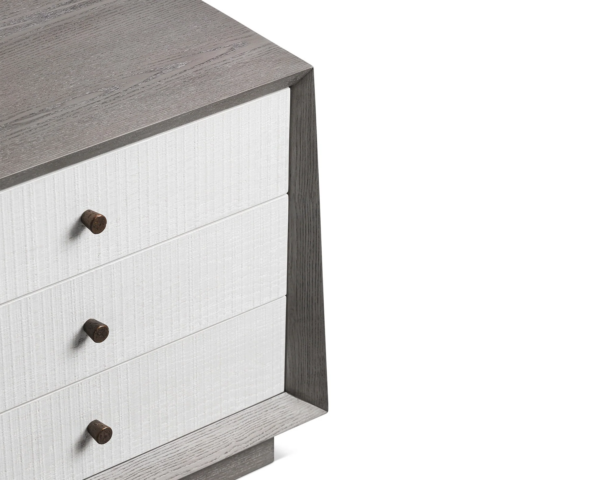 Liang & Eimil Otilia Bedside Table – Silver-Grey & White - Image 4