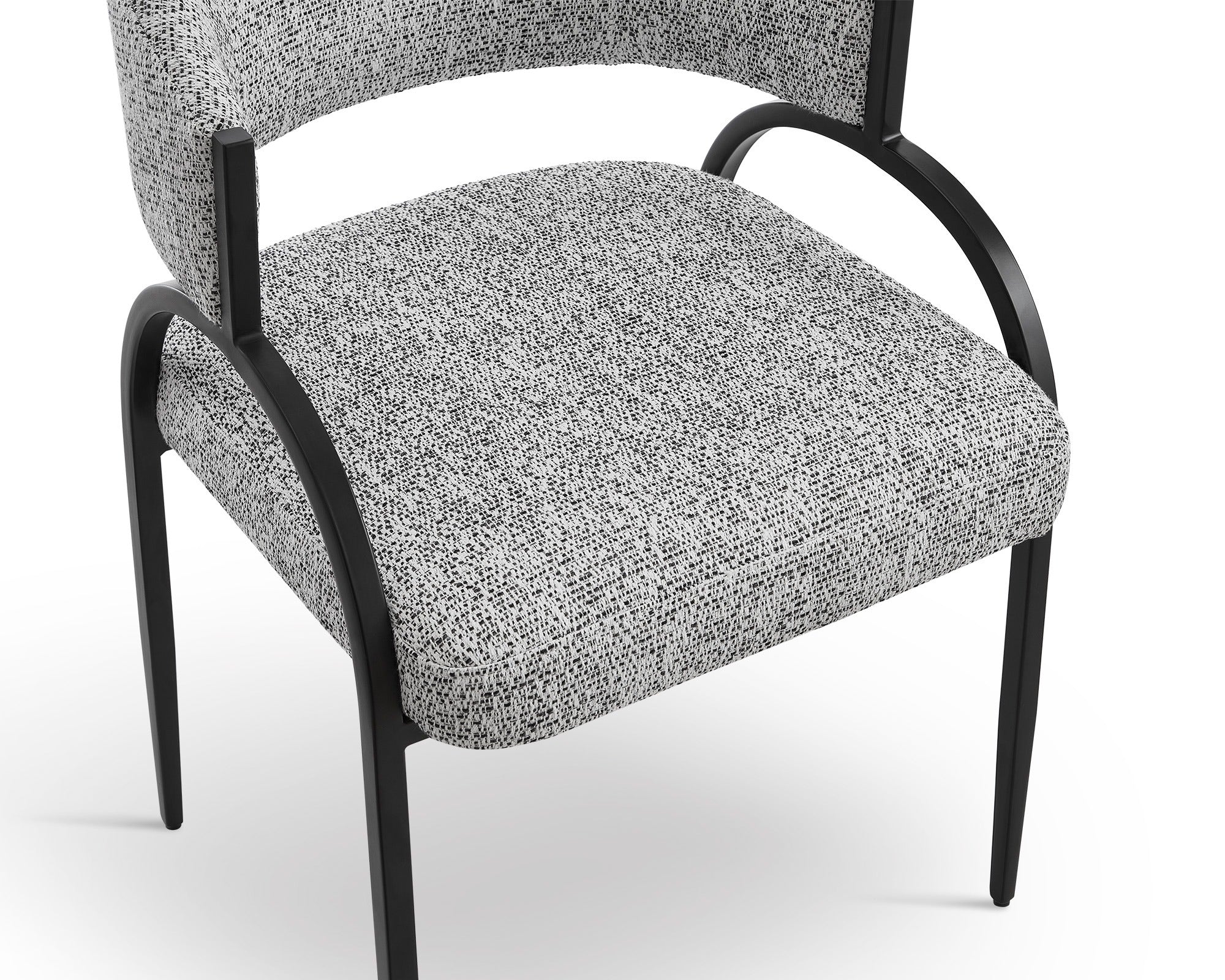 Liang & Eimil Pavilion Dining Chair (CRIB 5) – Talbot Freckle & Matt Black - Image 3